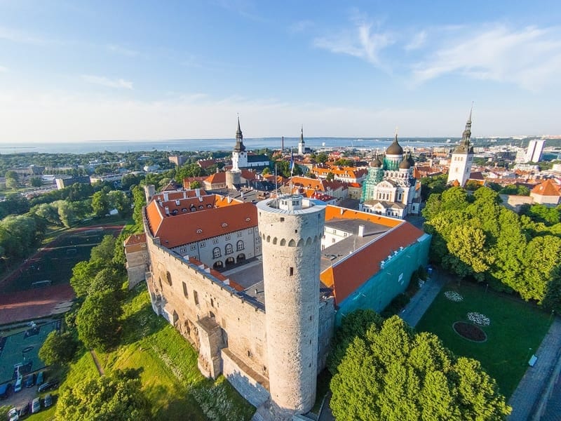 View over Tallinn from Toompea Hill
