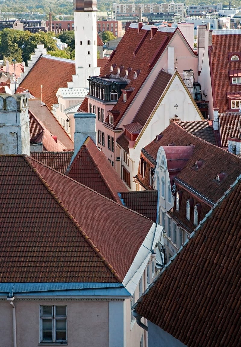 Walking Tallinn Old Town cobblestone streets from the cruise port